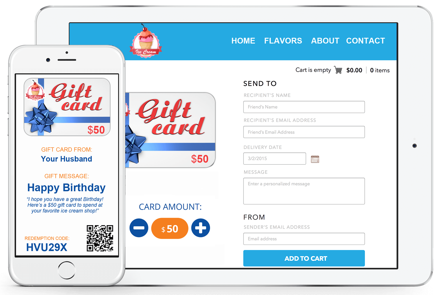 Custom e-Gift Card Platform